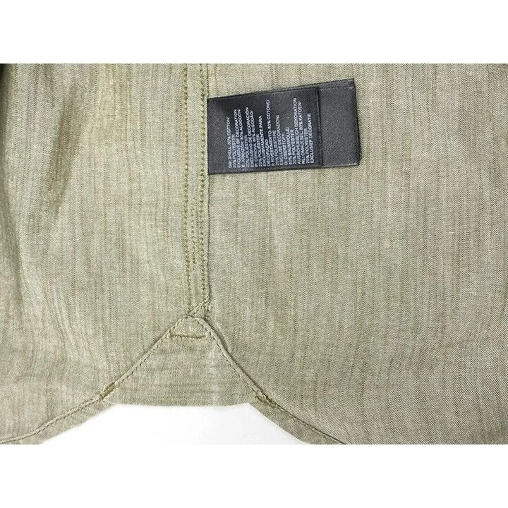 The North Face Shirt Mens XL Tanish Short Sleeve Button-Down Shirt Inside Pocket